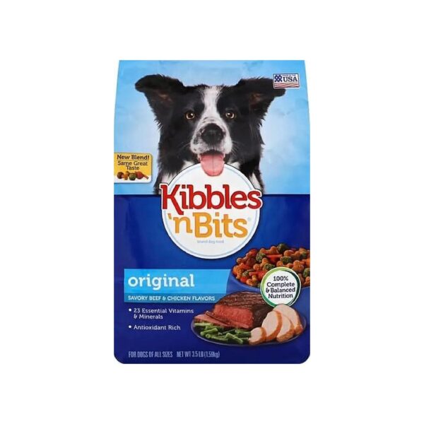 Crunchy and Meaty Adult Dog Food for Optimal Nutrition with Beef and Chicken