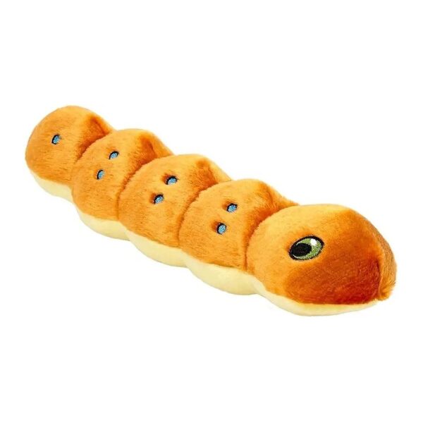 Cuddly Plush Caterpillar Toy for Small Dogs 11 Inch Durable and Washable