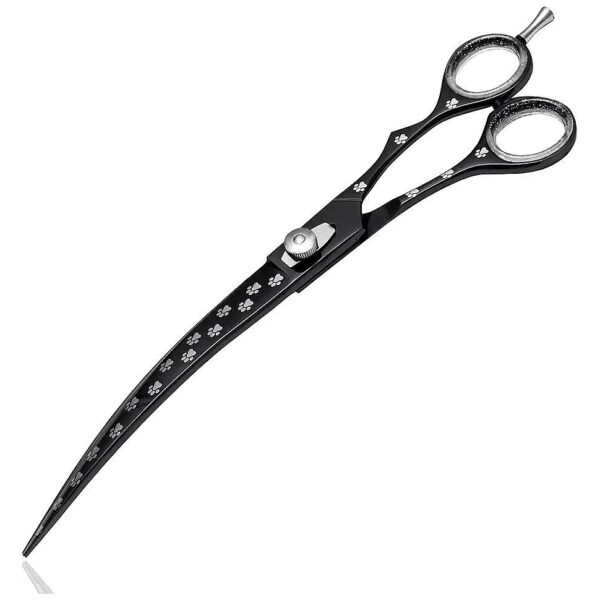 Curved Blade Pet Grooming Scissors for Right Handed Pet Groomers