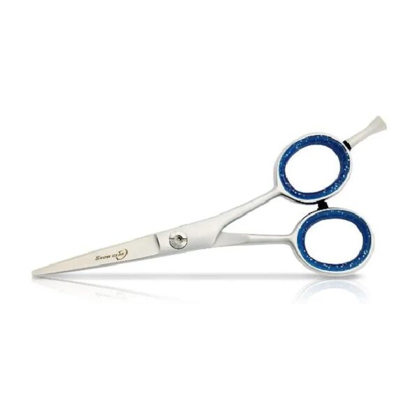 Curved Grooming Scissors with Adjustable Flat Screw Assembly