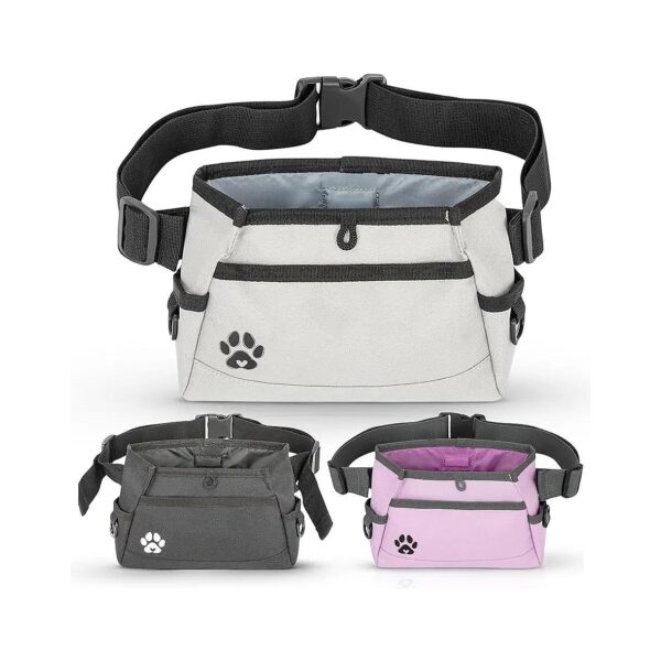 Custom Design Grey Dog Treat Pouch for Pet Training Supplies