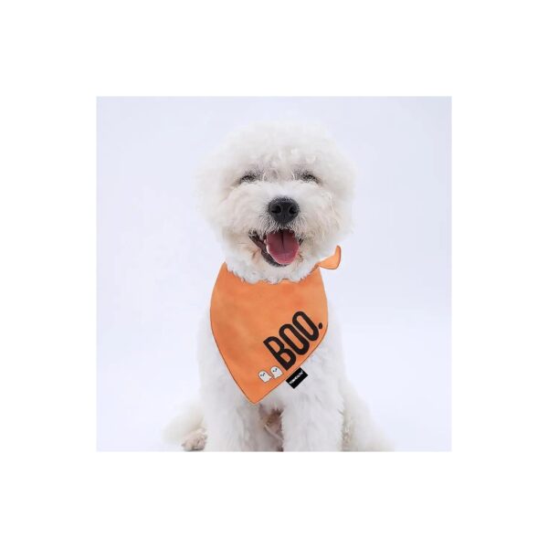 Custom Halloween Dog Bandana Dual Layered Pet Drool Bib Washable