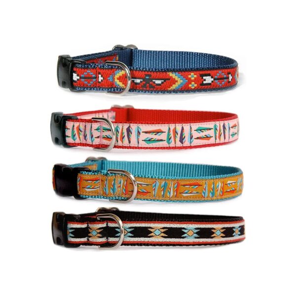 Custom Made Dog Collar with Pattern and Color Options for Small to Large Dogs