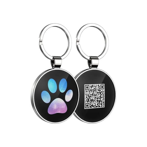 Customizable Cat and Dog ID Tags with Embossed Patterns and Free Pet Profile