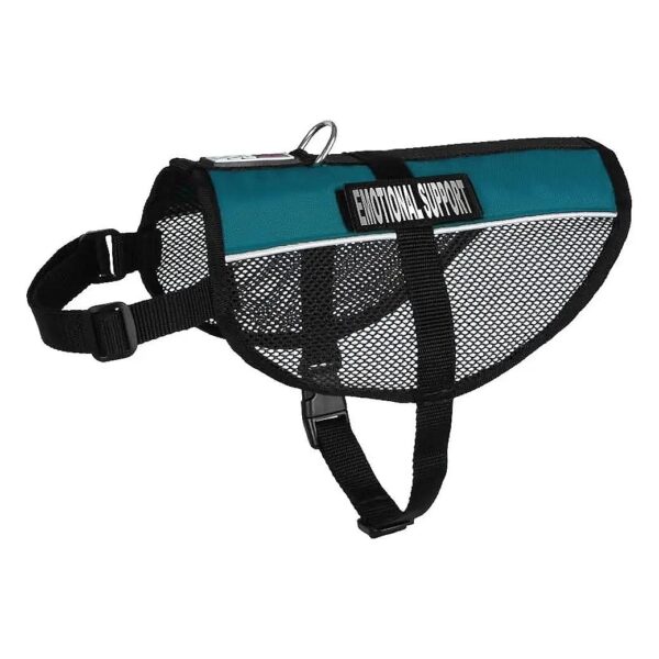 Customizable Emotional Support Vest for Small to Large Dogs in Teal Color