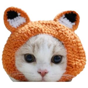 Customizable Knitted Woolen Yarn Pet Hat for Cats and Small Dogs