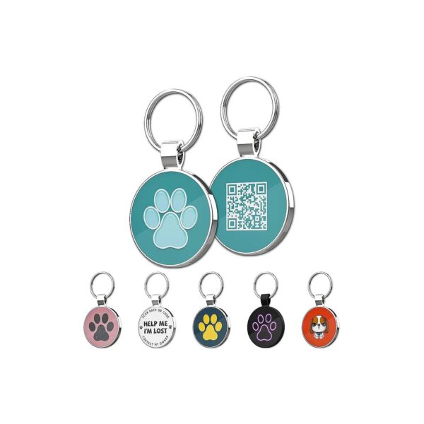 Customizable Pet ID Tag with Free Profile Page and GPS Location Alert