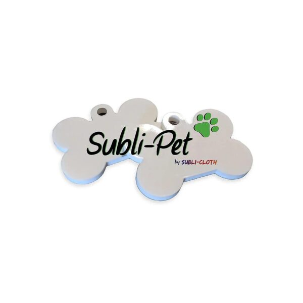 Customizable Sublimation Pet Plate Pack for Dogs and Cats - White Acrylic