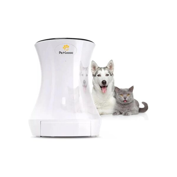 Customizable Timed Cat Feeder for 4 Meals Per Day with 20 Portions Each