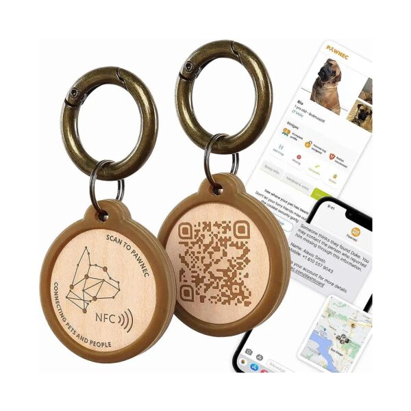 Customized Pet ID Tag with Quick Vet Access and Alerts