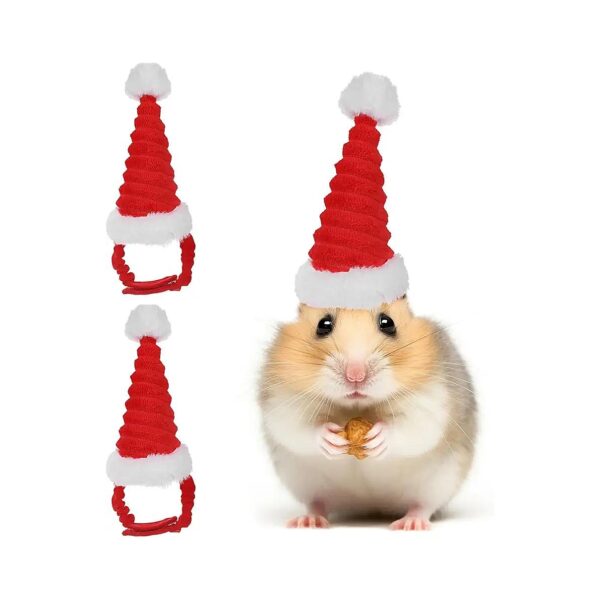 Cute Guinea Pig Xmas Hat for Pet Head Costume Accessories for Small Animals