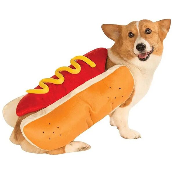 Cute Hot Dog Pet Cosplay Costume for Small Dogs and Puppies