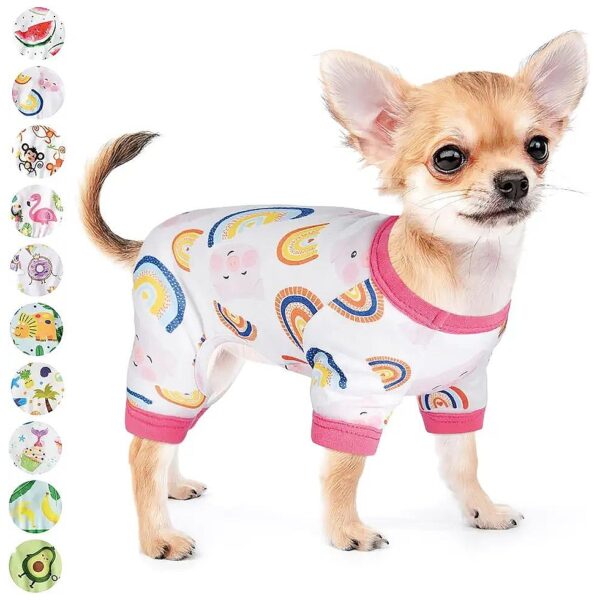 Cute Stretchy Puppy PJs for Teacup and Toy Dog Breeds