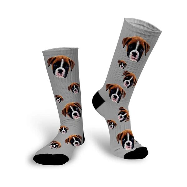 Cute and Quirky Socks with Customized Dog Face Design for Pet Owners