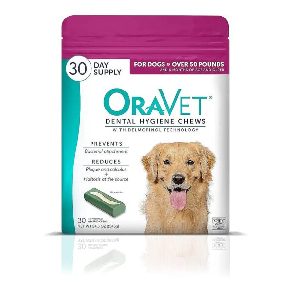 Daily Dental Chews for Dogs and Puppies 5 Pounds and Up Plaque Loosening