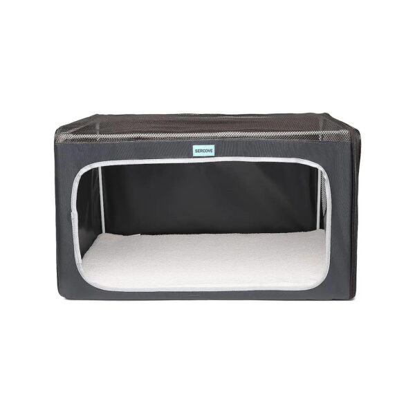 Dark Grey Pet Kennel with Oxford Cloth - Meet the Needs of Large Breeds