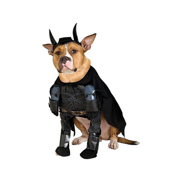 Dark Knight Rises Dog Costume with Cape for Large Breeds and Headpiece