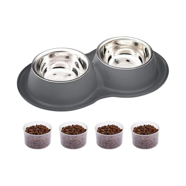 Deep Bowl Design Dog Bowls Set for Medium or Large Breed Dogs