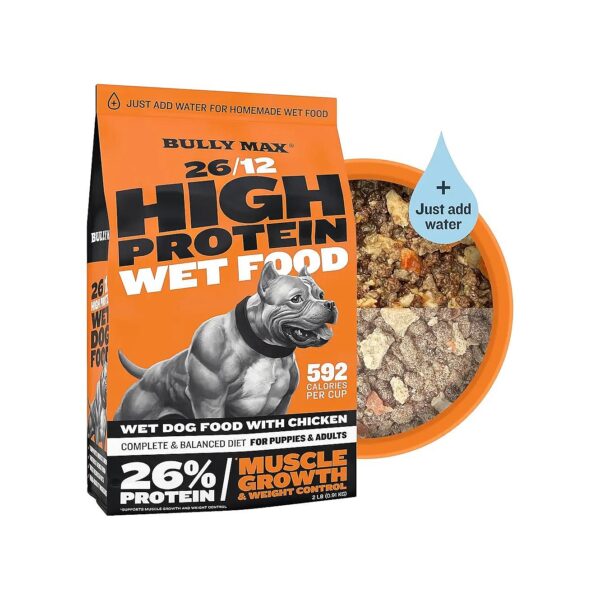 Dehydrated Dog Food Turns to Rich Wet Food with Water for Convenient and Nutritious Meals