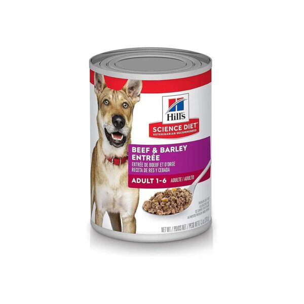 Delicious Beef and Barley Flavor Wet Food for Adult Dogs 1-6