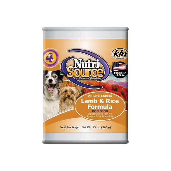 Delicious Lamb Rice Canned Dog Food for Adult Nutrition and Allergy Relief