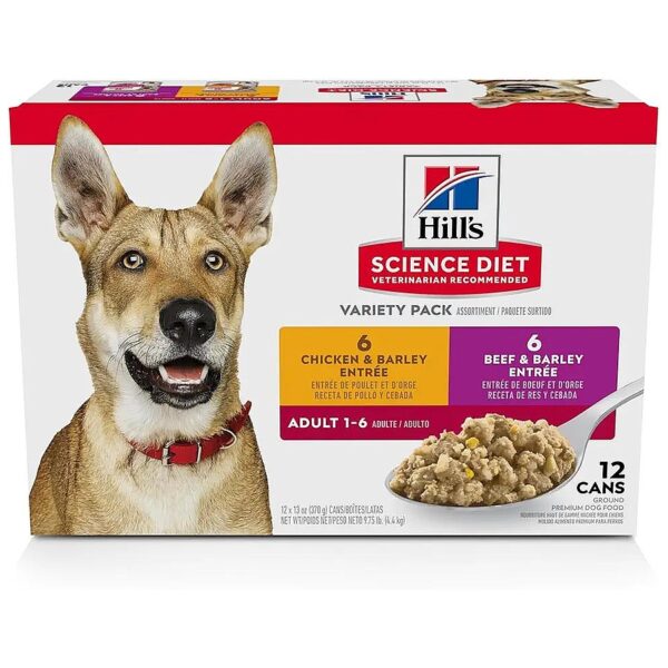 Delicious Variety Bundle of Adult Dog Wet Food with Chicken and Barley