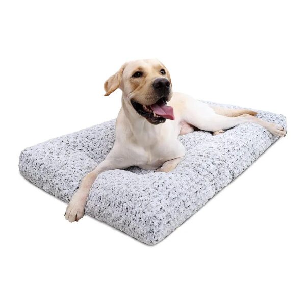 Deluxe Dog Kennel Bed with Soft Velvet and Anti-Slip Pad for Medium and Large Dog Breeds