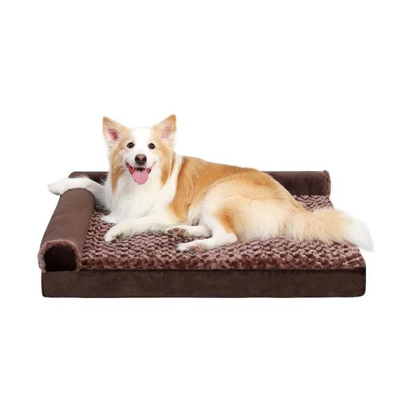 Deluxe Orthopedic Dog Bed with Waterproof Lining and Nonskid Bottom for Large Dogs