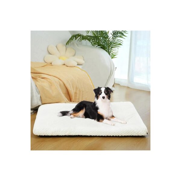 Deluxe Plush Dog Bed Crate Pad for Large Dogs up to 70 Pounds