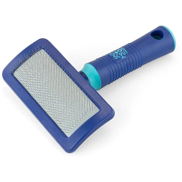 Dematting Brush for Cats and Dogs with Gentle Fine Pins and Comfort Grip Handle