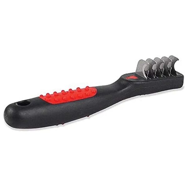 Dematting Hair Brush for Dogs with Stainless Steel Teeth and Mats Removal Tool