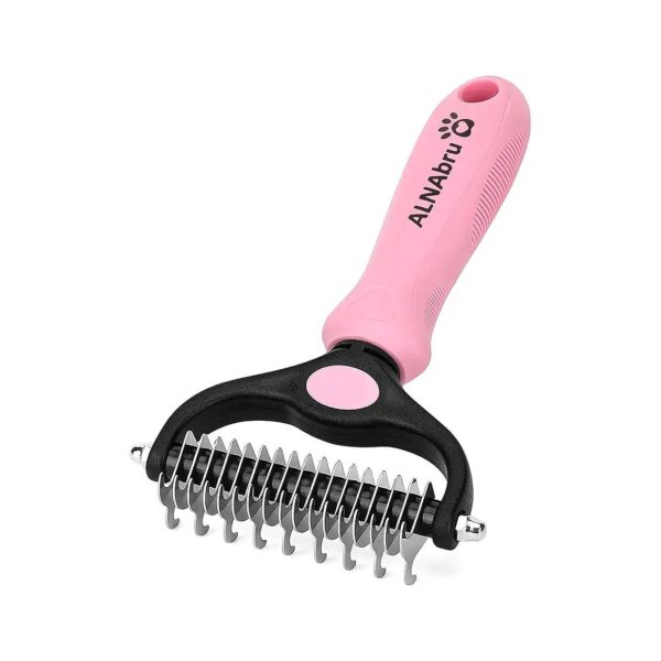 Dematting and Deshedding Brush for Dogs and Cats with Long Hair