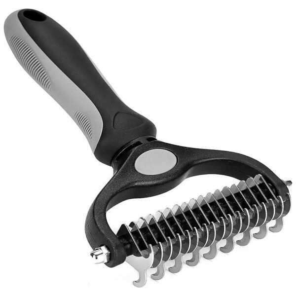 Deshedding Brush for Dogs and Cats with Sharp Edges for Easy Dematting and Shedding