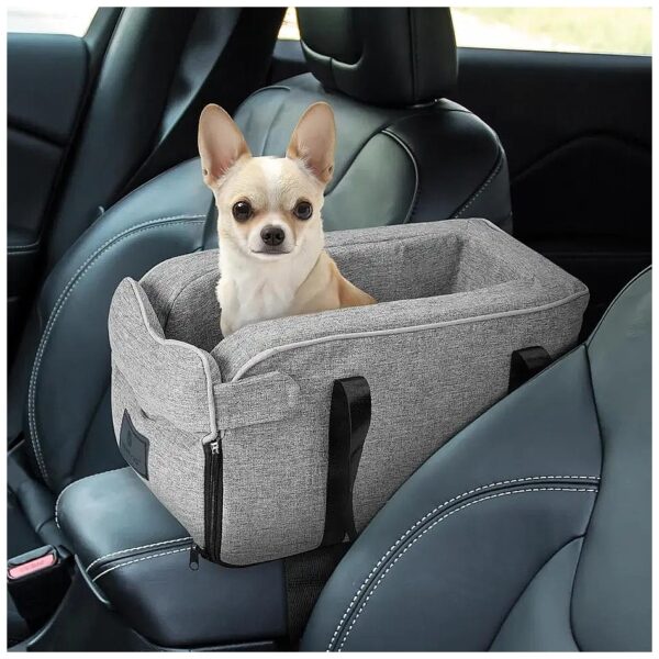 Detachable and Washable Center Console Dog Car Seat for Small Pets