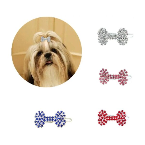 Diamond Hair Pins for Long Haired Dogs and Cats with Distinct Style