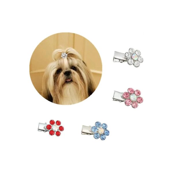 Diamond Rhinestone Pet Hair Accessories for Cat and Dog