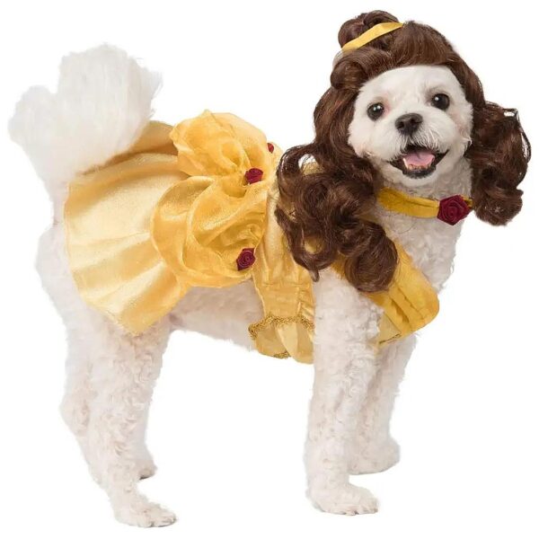 Disney Princess Belle Dog Costume for Large Pets, Authentic and Licensed