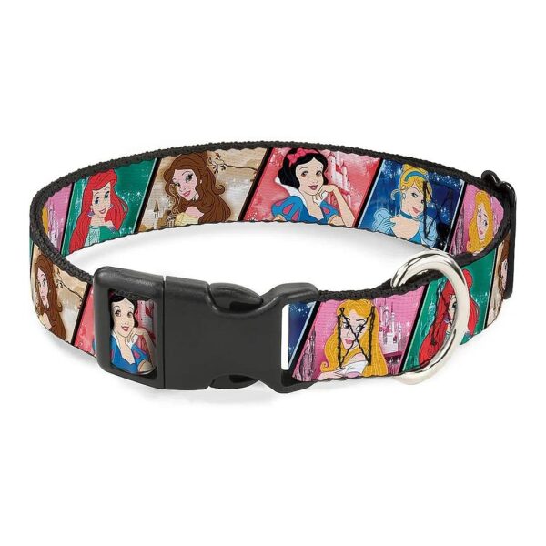 Disney Princess Plastic Clip Collar for Large Dogs 15-26" Neck