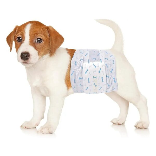 Disposable Diapers for Male Dogs XS 5''-5'' Super Absorbent Leak-Proof Protection