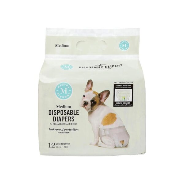 Disposable Female Dog Diapers for Medium Size Female Dogs with Leakproof Protection