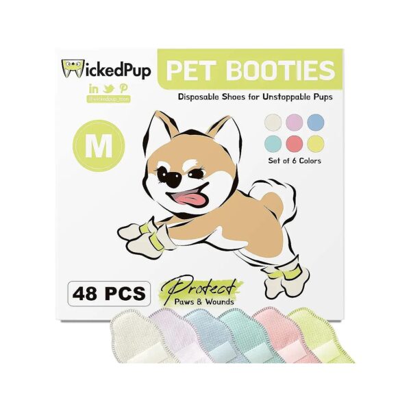 Disposable Pet Booties for Dogs and Cats - 48ct Pack for Paw Protection