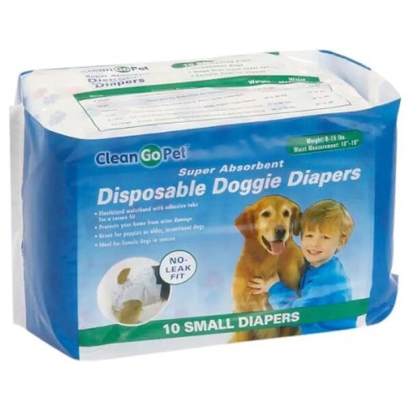 Disposable Pet Diapers for Incontinent Dogs and Puppies with Leaking Issues