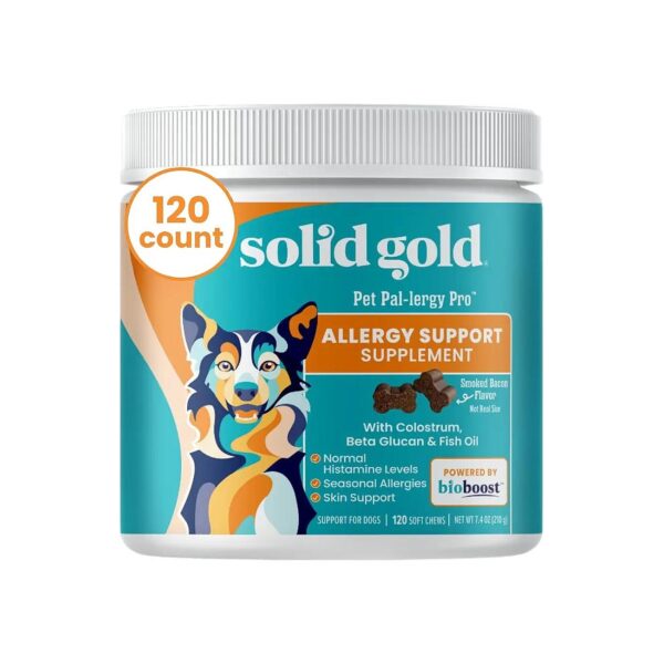 Dog Allergy Chews with Beta Glucan for Immune System Support and Itch Relief