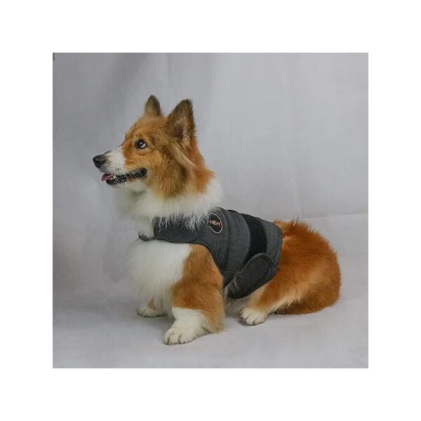 Dog Anxiety Relief Vest for Calming and Soothing Medium-Sized Dogs Grey M