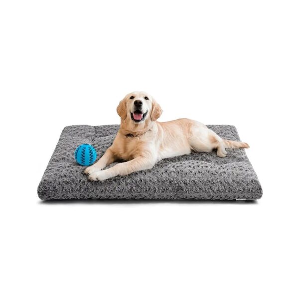 Dog Bed and Crate Pad for Large Breeds with Comfort, Support, and Convenience