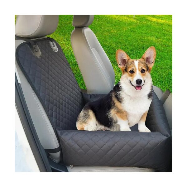 Dog Bed for Car with Anti-Slip Bottom and Sturdy Construction for Safe Front Seat Travel