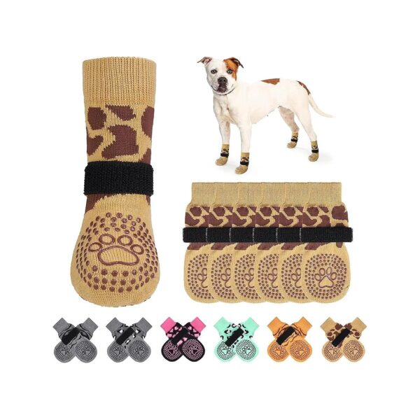 Dog Boots for Hot/Cold Pavement Protection Soft Paw Protector with Grippers Traction