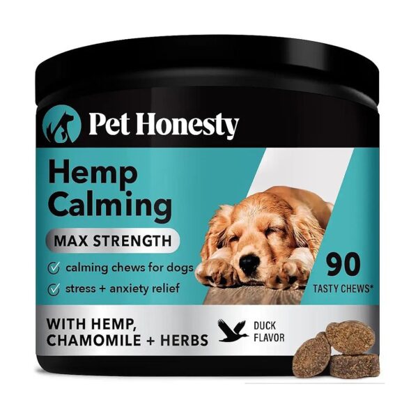 Dog Calming Treats with Hemp and Valerian Root for Anxiety Relief