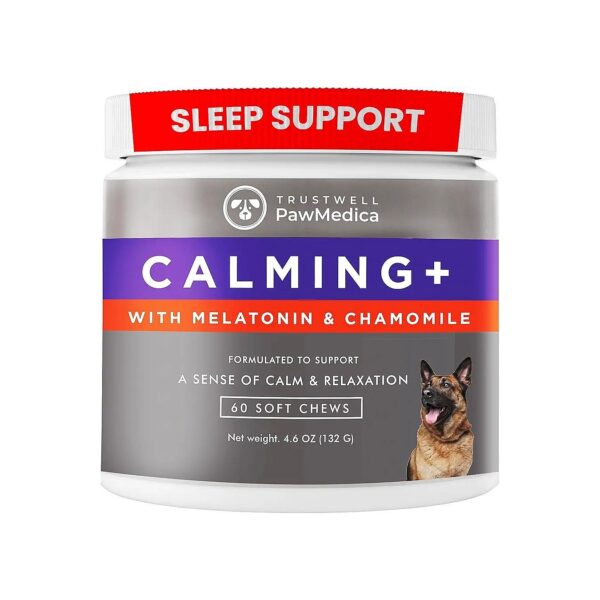 Dog Calming and Melatonin Supplements for Fireworks and Separation Anxiety