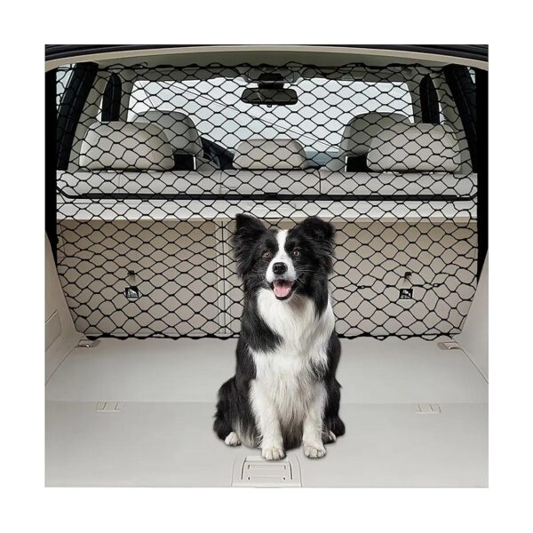 Dog Car Barrier for SUV Truck Car Divider Pet Net with Metal Hooks